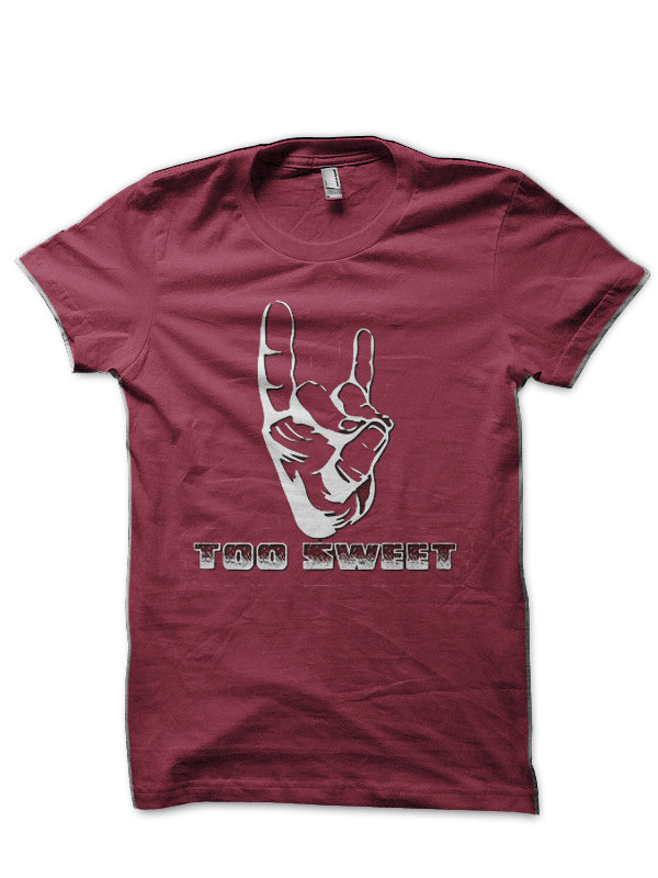 Too Sweet Maroon Half Sleeve T-Shirt Hoodie, Sweatshirt | CoreVibeTees.com