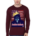 American Dreamer â€“ Notorious B.I.G. Maroon Full Sleeve T-Shirt Hoodie, Sweatshirt | CoreVibeTees.com