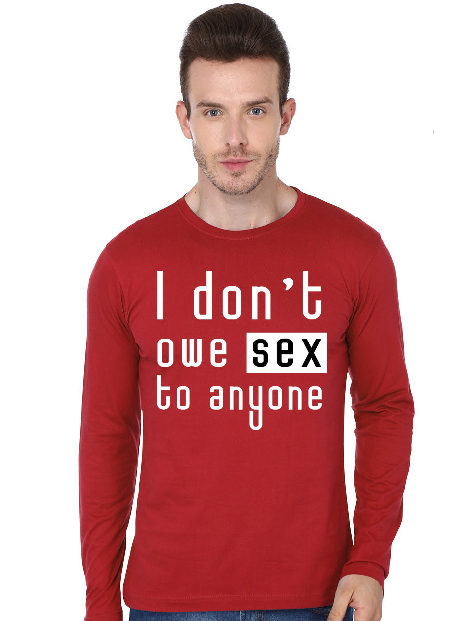 I Donâ€™t Owe Sex To Anyone Full Sleeve T-Shirt Hoodie, Sweatshirt | CoreVibeTees.com