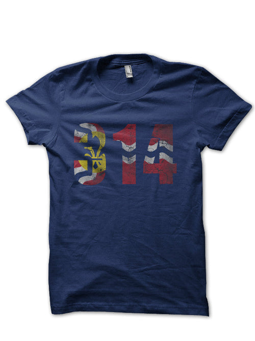 314 St Louis Flag Missouri Half Sleeve T-Shirt Hoodie, Sweatshirt | CoreVibeTees.com