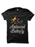 Anti social Butterfly Half Sleeve T-Shirt Hoodie, Sweatshirt | CoreVibeTees.com