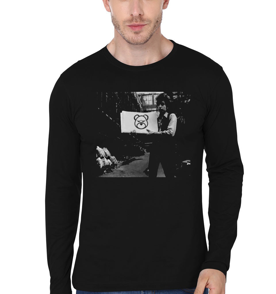 Bob Dylan ft Bear Black Full Sleeve T-Shirt Hoodie, Sweatshirt | CoreVibeTees.com