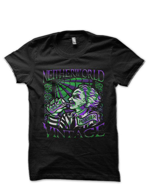 Neitherworld Vintage Black Half Sleeve T-Shirt Hoodie, Sweatshirt | CoreVibeTees.com