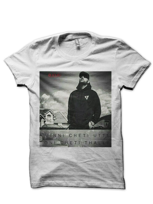 Karan Aujla White Half Sleeve T-Shirt Hoodie, Sweatshirt | CoreVibeTees.com