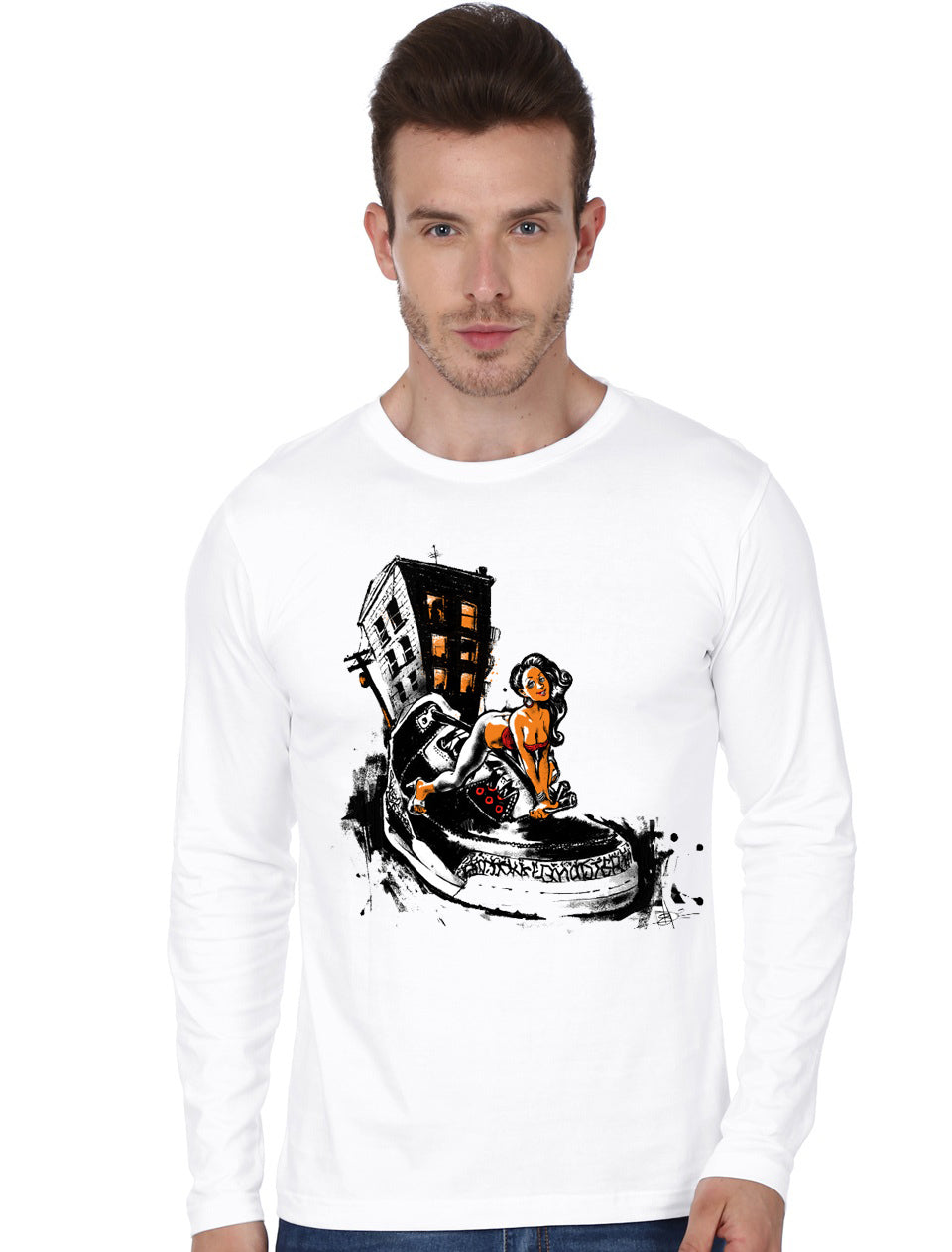 There was an Old Woman Who Lived in a Shoe Full Sleeve T-Shirt Hoodie, Sweatshirt | CoreVibeTees.com