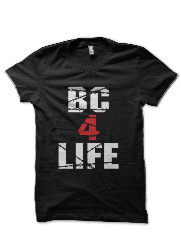 BC 4 Life Black Half Sleeve T-Shirt Hoodie, Sweatshirt | CoreVibeTees.com