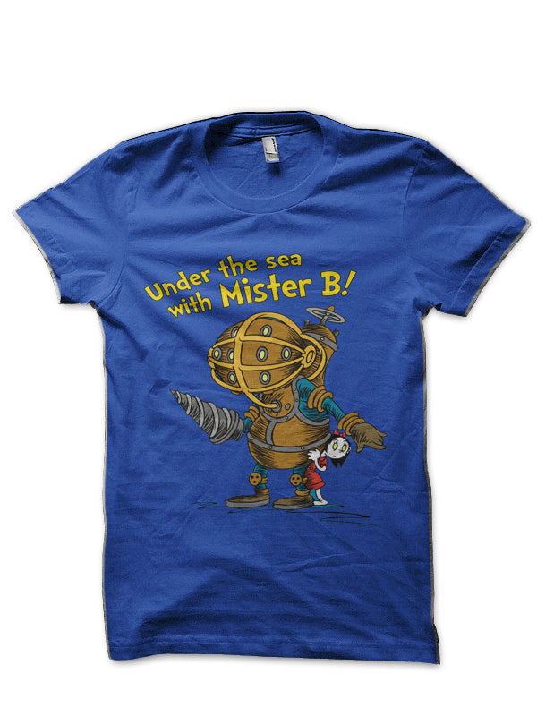 Bioshock Under The Sea With Mister B! R Half Sleeve T-Shirt Hoodie, Sweatshirt | CoreVibeTees.com