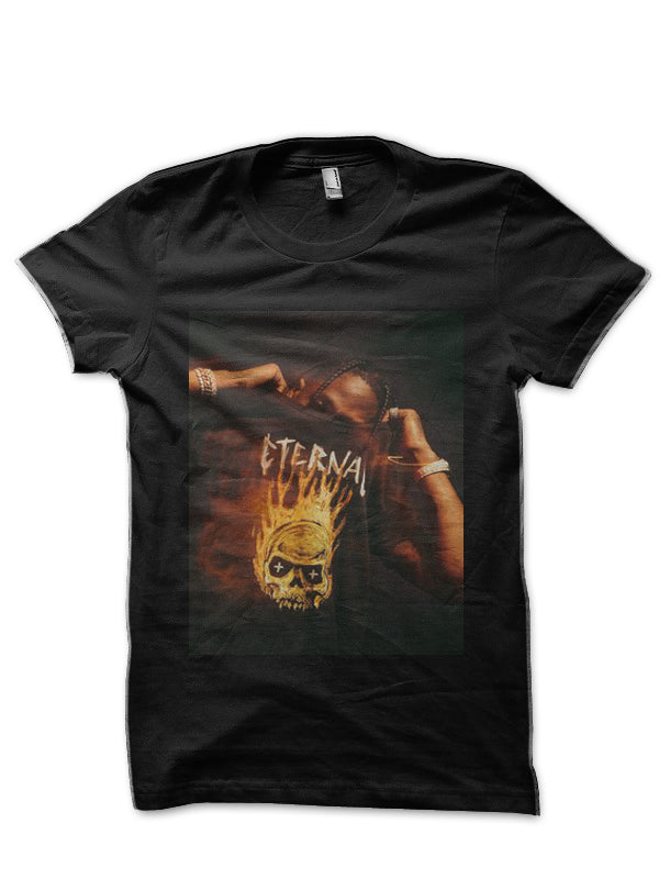 Travis Scott Black Half Sleeve T-Shirt Style001 Hoodie, Sweatshirt | CoreVibeTees.com