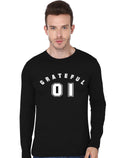 Grateful â€“ Show Your Gratitude All Day Number One Black Full Sleeve T-Shirt Hoodie, Sweatshirt | CoreVibeTees.com