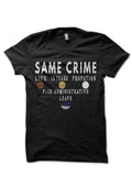 same crime Black Half Sleeve T-Shirt Hoodie, Sweatshirt | CoreVibeTees.com