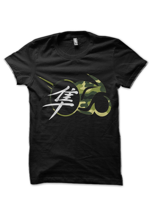 Camo Hayabusa Black Half Sleeve T-Shirt Hoodie, Sweatshirt | CoreVibeTees.com