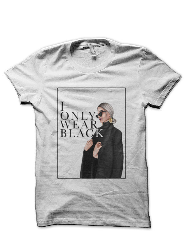 I only wear Black Half Sleeve T-Shirt Hoodie, Sweatshirt | CoreVibeTees.com