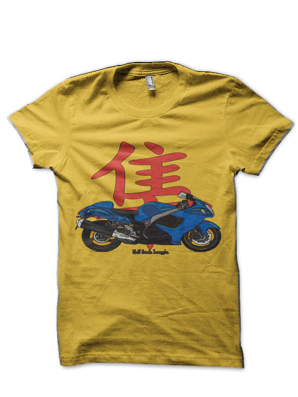 Hayabusa Yellow Half Sleeve T-Shirt Hoodie, Sweatshirt | CoreVibeTees.com