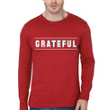 Grateful for Appreciation and Gratitude Red Full Sleeve T-Shirt Hoodie, Sweatshirt | CoreVibeTees.com