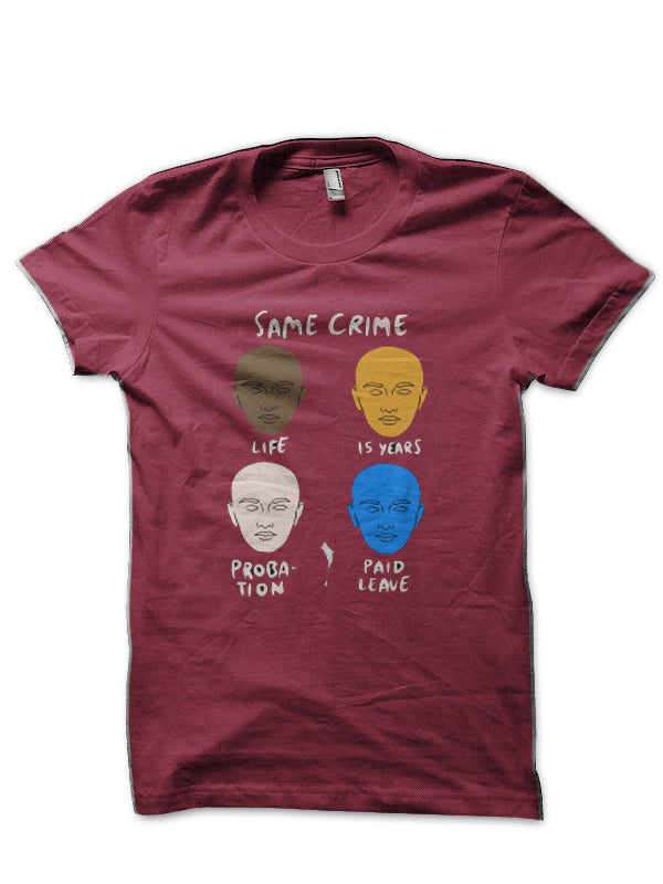 Same Crime Half Sleeve T-Shirt Hoodie, Sweatshirt | CoreVibeTees.com