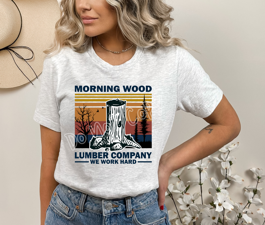 MORNING WOOD -UNISEX TEE ADULTS/KIDS Hoodie, Sweatshirt | CoreVibeTees.com (Image 1)