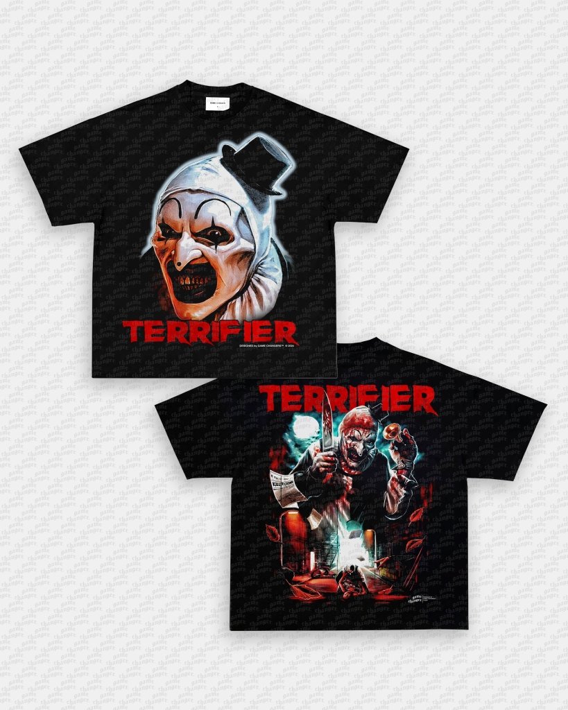 TERRIFIER V3 TEE - [DS] Hoodie, Sweatshirt | CoreVibeTees.com (Image 1)