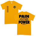 Pain Into Power T-Shirt (Yellow) Hoodie, Sweatshirt | CoreVibeTees.com