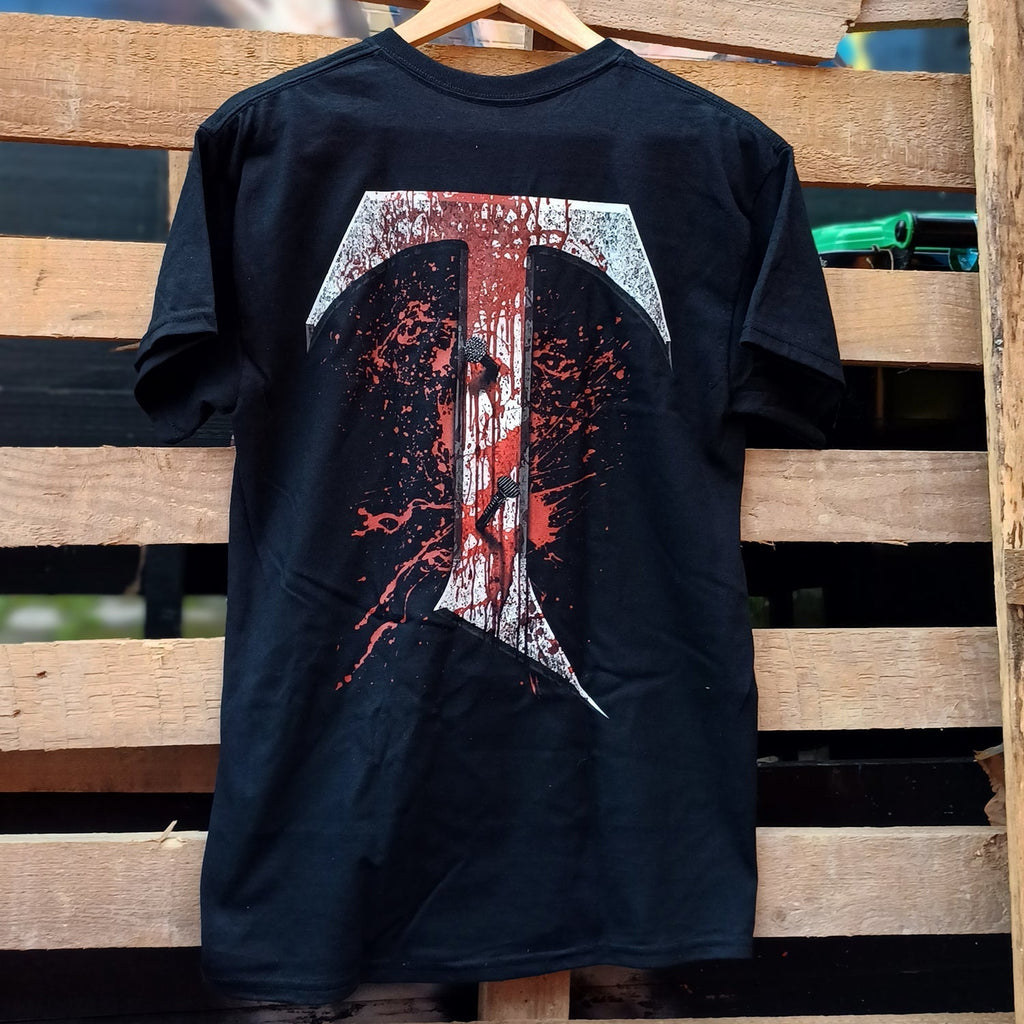 Skull Blood T-Shirt (Black) Hoodie, Sweatshirt | CoreVibeTees.com (Image 2)