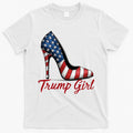 Trump Girl High Heel Stilettos American Flag Trump 2024 T-Shirt Hoodie, Sweatshirt | CoreVibeTees.com