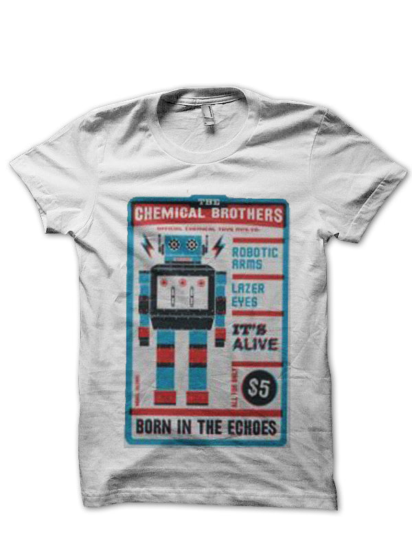 The Chemical Brothers White T-Shirt Hoodie, Sweatshirt | CoreVibeTees.com