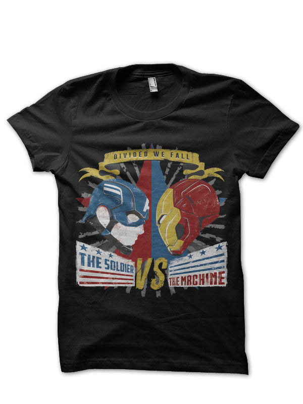 Team Solider Vs Team Machine Black Tee Hoodie, Sweatshirt | CoreVibeTees.com