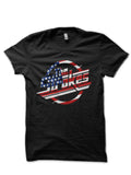 The Strokes Logo American Flag Black T-Shirt Hoodie, Sweatshirt | CoreVibeTees.com