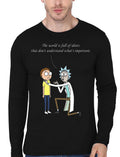 The World Is Full Of Idiots Full Sleeve Black T-Shirt Hoodie, Sweatshirt | CoreVibeTees.com