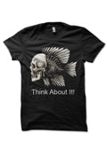 Think About It Half Sleeve Black T-Shirt Hoodie, Sweatshirt | CoreVibeTees.com