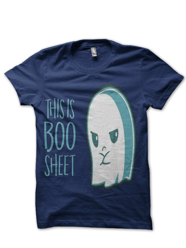 This Is Boo Sheet Navy Blue Half Sleeve T-Shirt Hoodie, Sweatshirt | CoreVibeTees.com