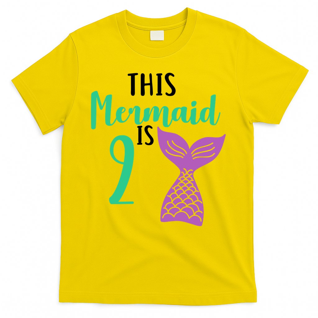 This Mermaid Is 2 Years Old Birthday T-Shirt Hoodie, Sweatshirt | CoreVibeTees.com