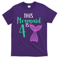 This Mermaid Is 4 Years Old Birthday T-Shirt Hoodie, Sweatshirt | CoreVibeTees.com
