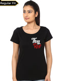 Thug Rose Womenâ€™s Black T-Shirt Hoodie, Sweatshirt | CoreVibeTees.com