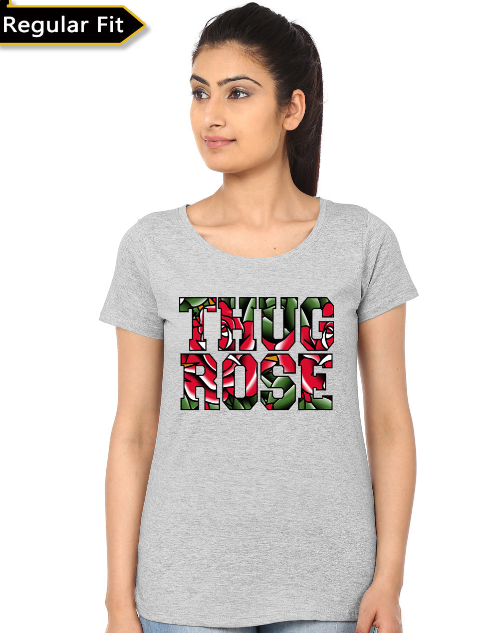 Thug Rose Grey Girlâ€™s T-Shirt Hoodie, Sweatshirt | CoreVibeTees.com