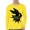 Thunder IS Coming Yellow Full Sleeve Tee Hoodie, Sweatshirt | CoreVibeTees.com