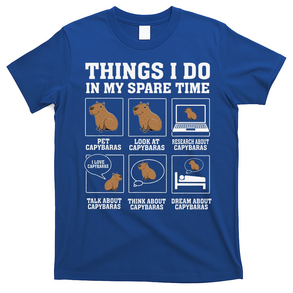 Things I Do In My Spare Time Capybara Funny Rodent T-Shirt Hoodie, Sweatshirt | CoreVibeTees.com