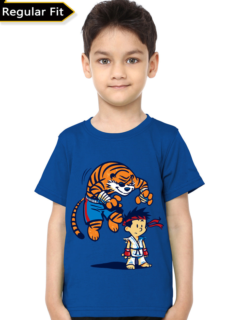 Tiger & Kid Blue Tee Hoodie, Sweatshirt | CoreVibeTees.com