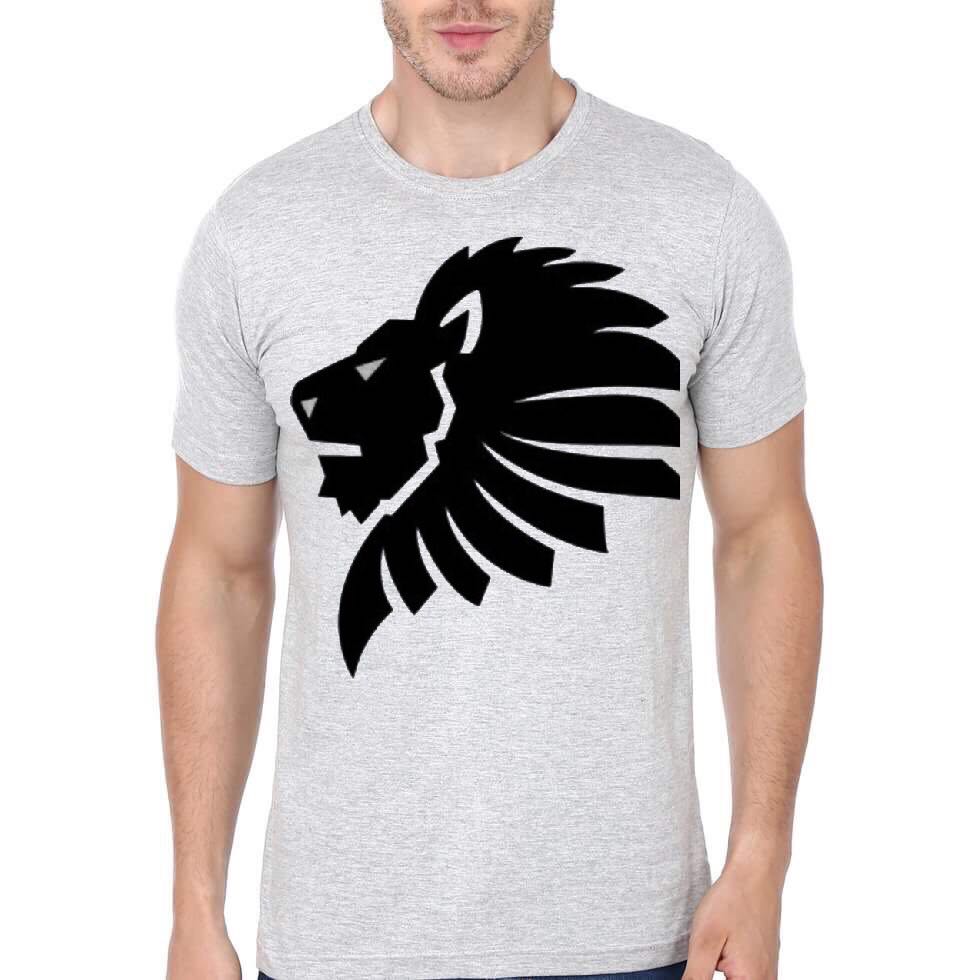 Lion Grey Printed T-Shirt Hoodie, Sweatshirt | CoreVibeTees.com