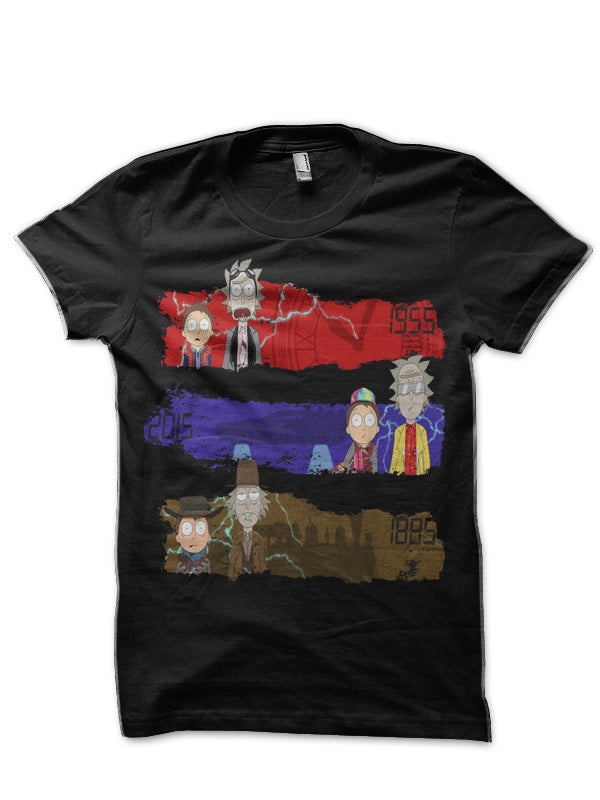 Rick To The Future Black T-Shirt Hoodie, Sweatshirt | CoreVibeTees.com