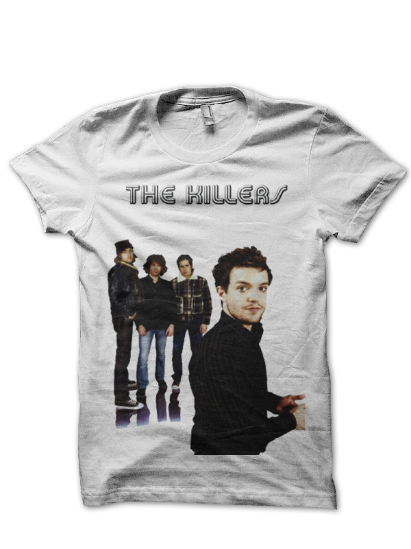 The Killers Band Poster White T-Shirt Hoodie, Sweatshirt | CoreVibeTees.com