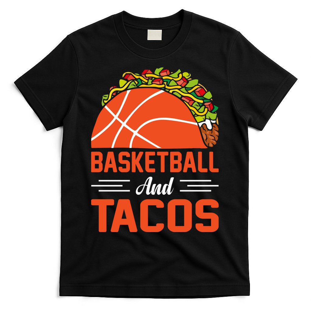 Taco Lover Gifts Basketball And Tacos Tuesday Funny Mexican T-Shirt Hoodie, Sweatshirt | CoreVibeTees.com