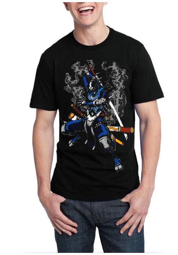 Ninja Robots Samurai Black T-Shirt Hoodie, Sweatshirt | CoreVibeTees.com