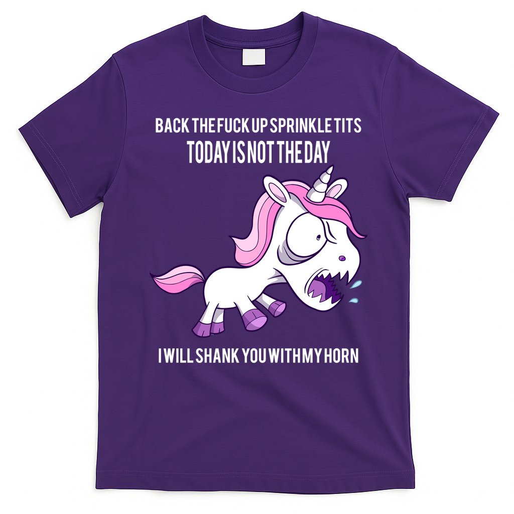 Today Is Not The Day Shank You Unicorn Horn T-Shirt Hoodie, Sweatshirt | CoreVibeTees.com