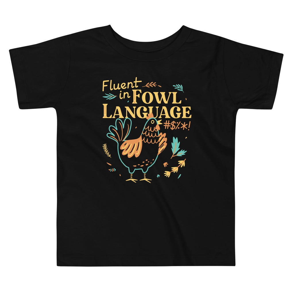 Fluent In Fowl Language Kid's Toddler Tee Hoodie, Sweatshirt | CoreVibeTees.com