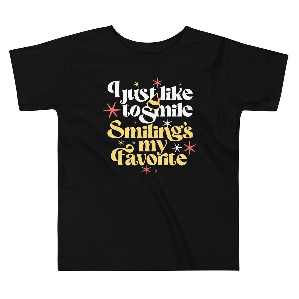 I Just Like To Smile Smiling's My Favorite Kid's Toddler Tee Hoodie, Sweatshirt | CoreVibeTees.com (Image 1)