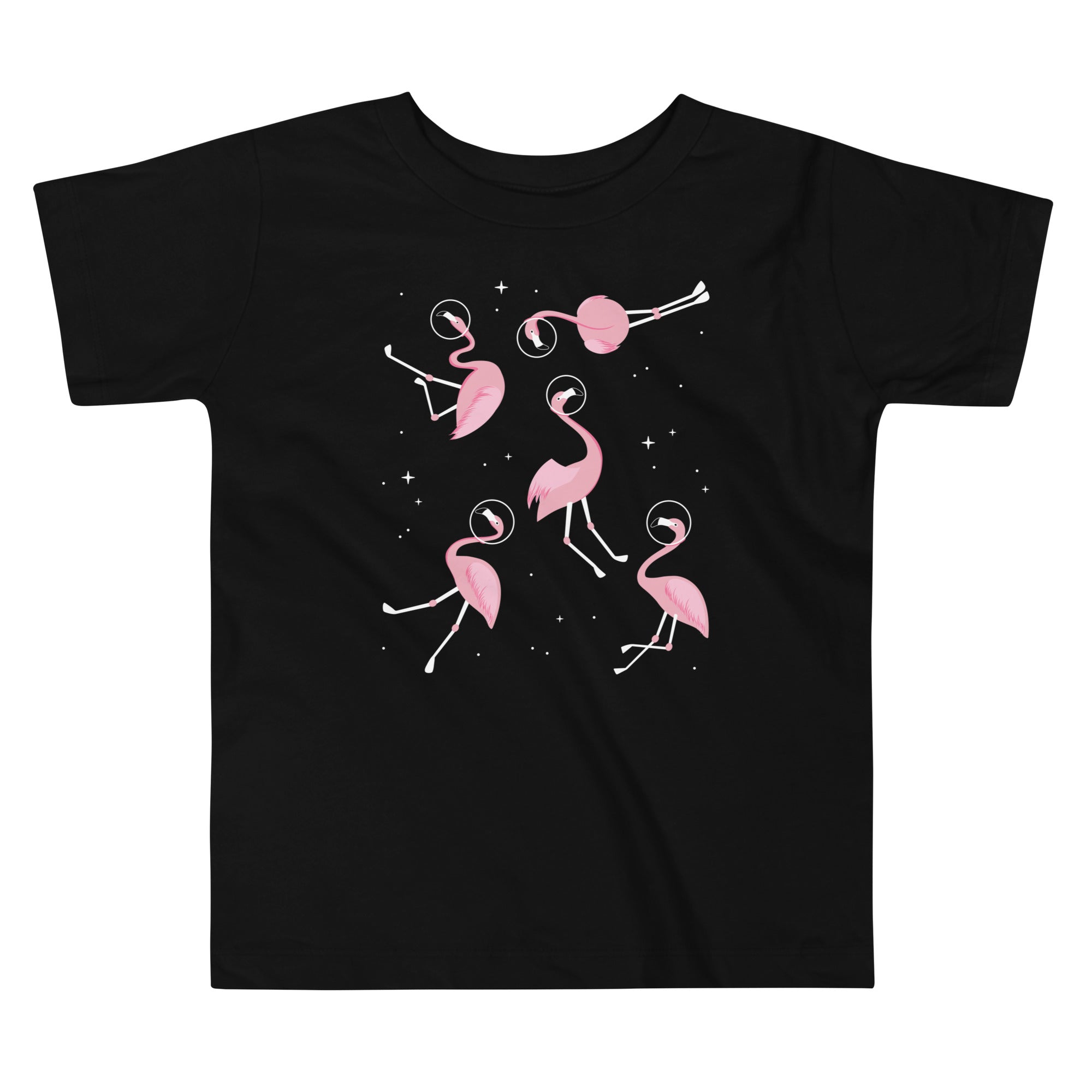 Flamingos In Space Kid's Toddler Tee Hoodie, Sweatshirt | CoreVibeTees.com