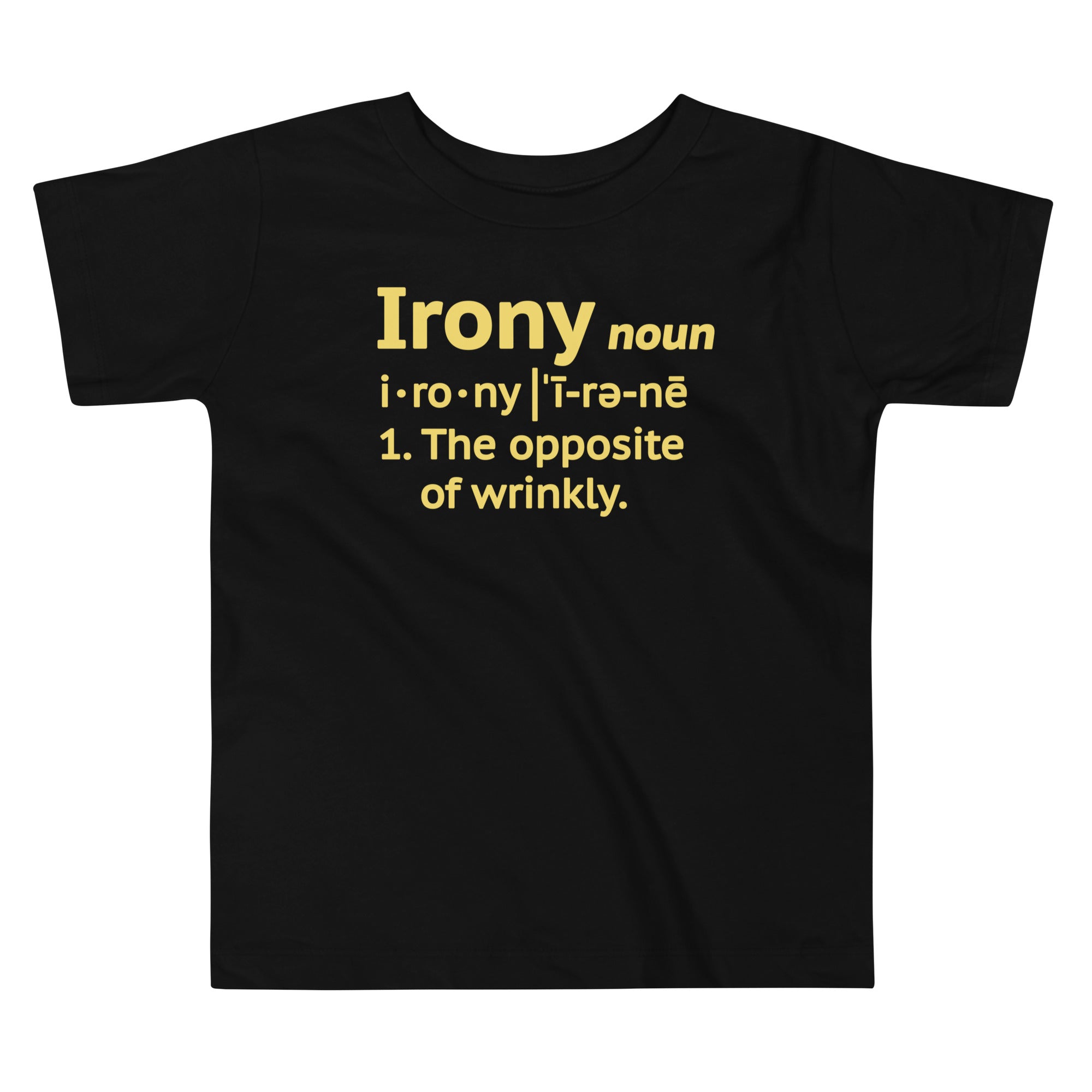 Irony Definition Kid's Toddler Tee Hoodie, Sweatshirt | CoreVibeTees.com