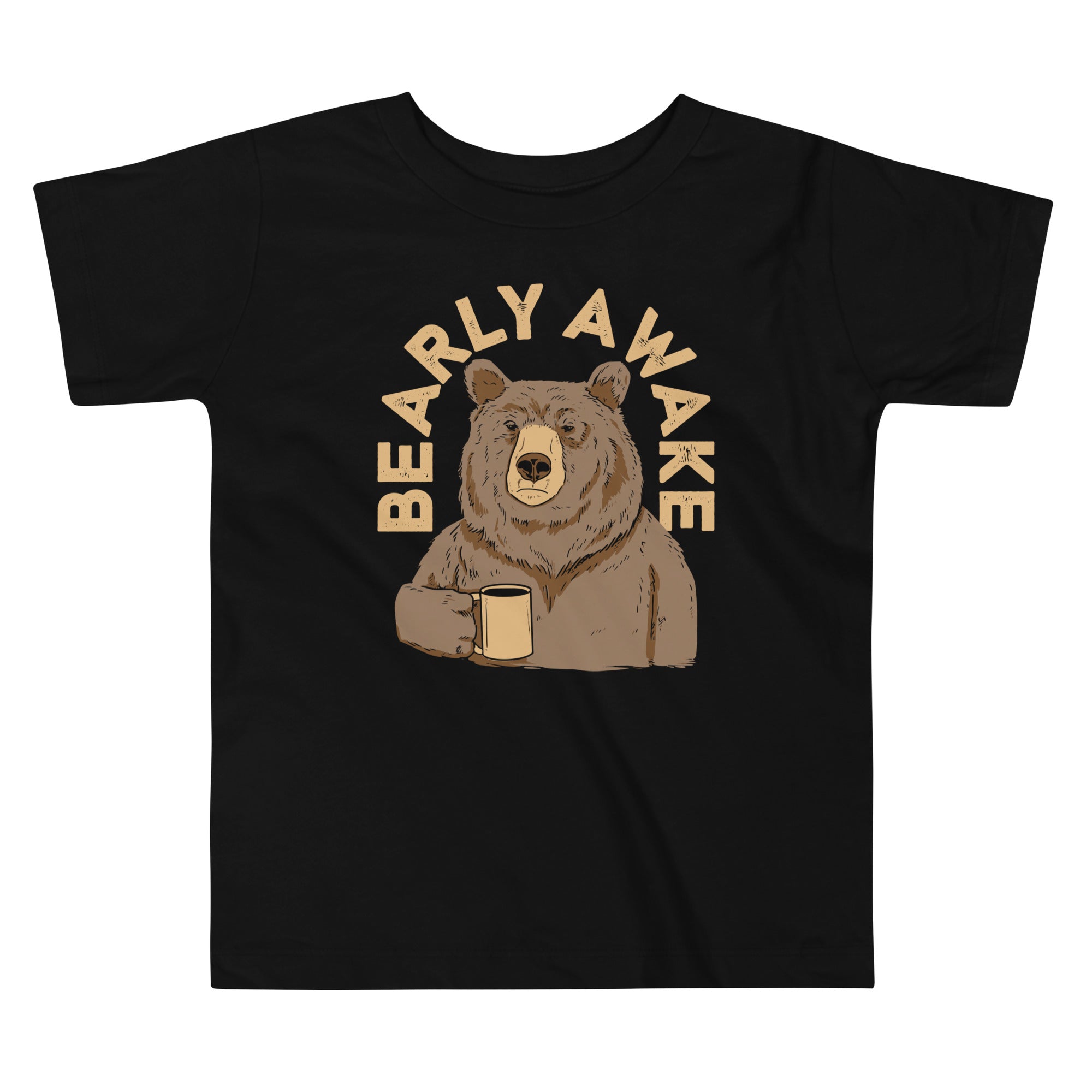 Bearly Awake Kid's Toddler Tee Hoodie, Sweatshirt | CoreVibeTees.com