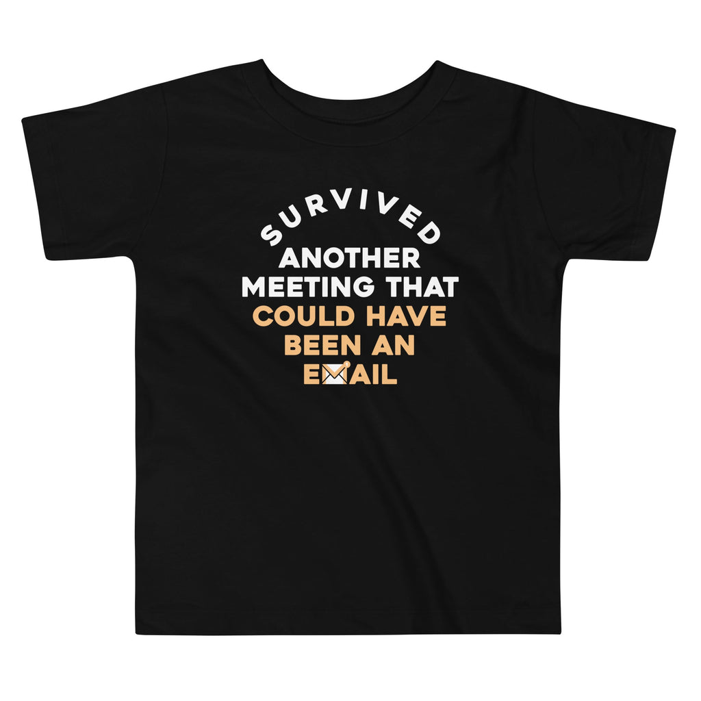 Survived Another Meeting Kid's Toddler Tee Hoodie, Sweatshirt | CoreVibeTees.com