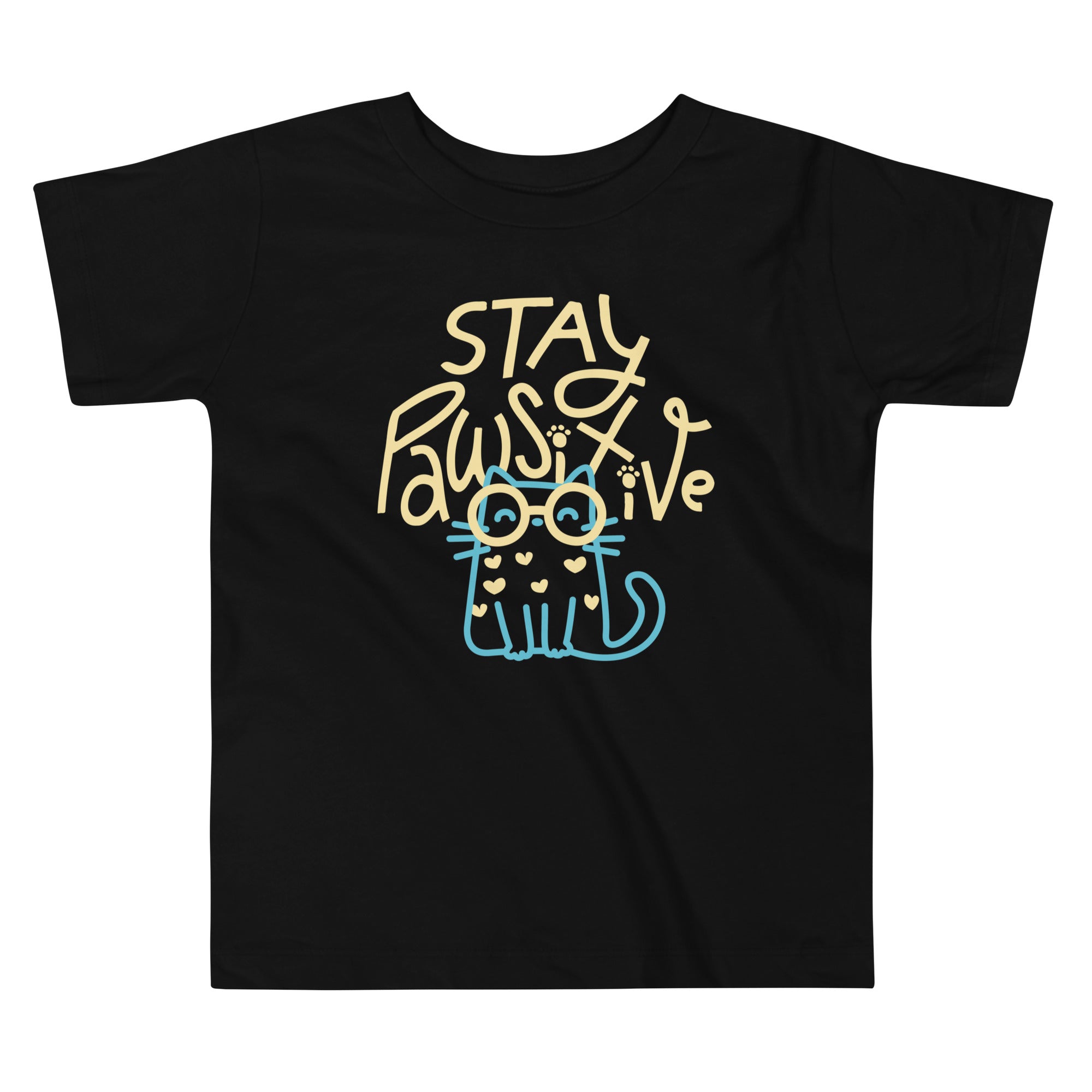Stay Pawsitive Kid's Toddler Tee Hoodie, Sweatshirt | CoreVibeTees.com